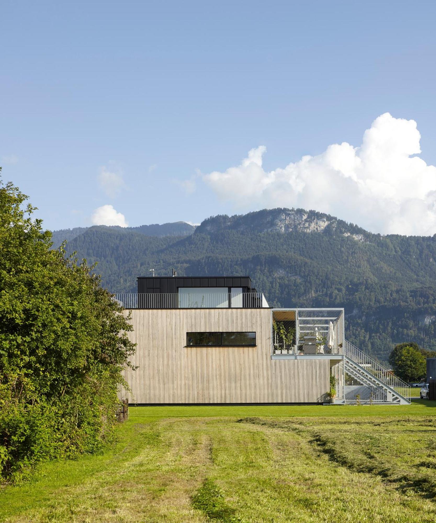 Architektenhaus Rhaa Mit Terrassen Altach Exterior photo